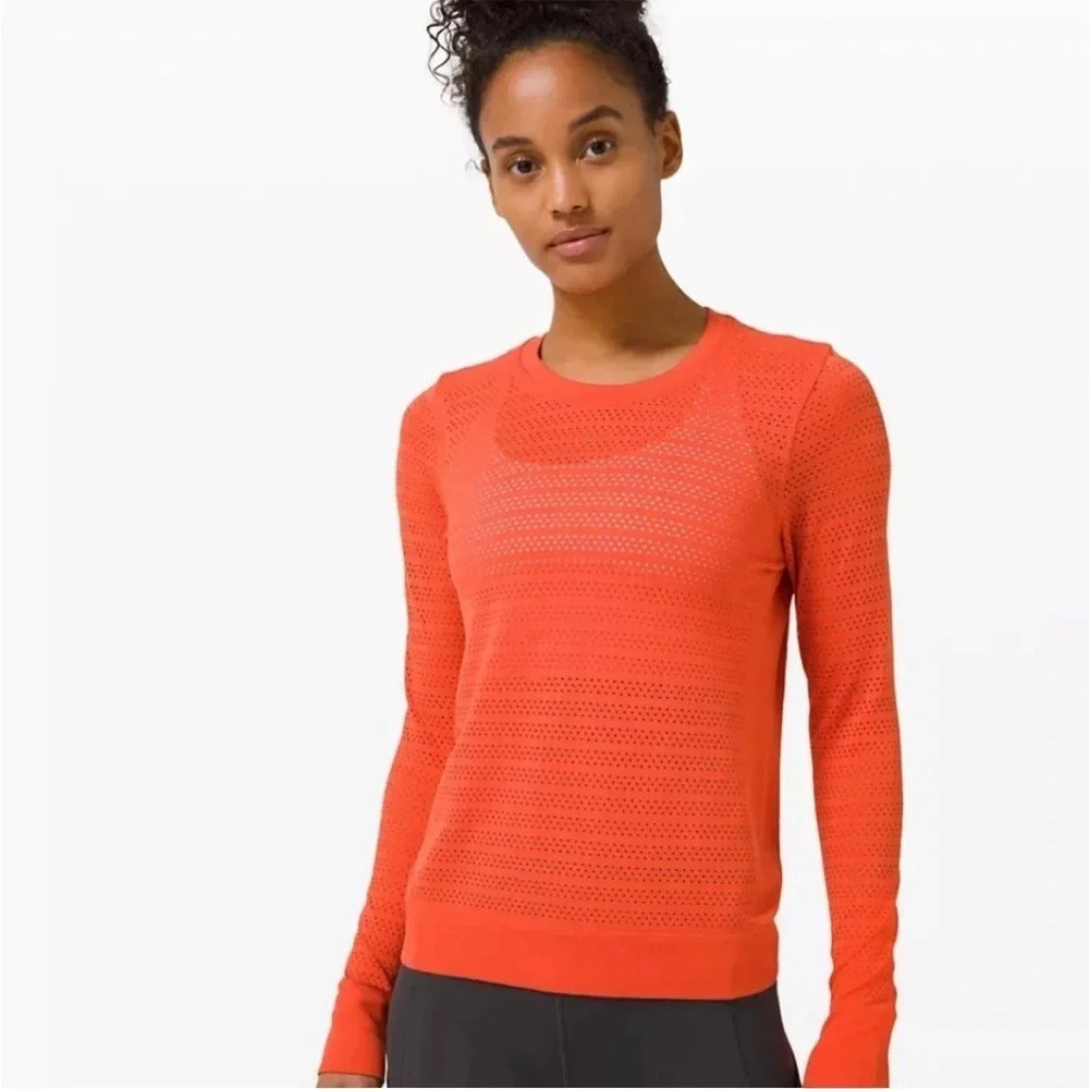 Lululemon Breeze By Long Sleeve Shirt size 6